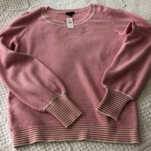 Brand new Talbots pink and cream spring sweater